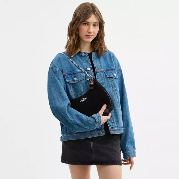 New! Coach Teri Hobo Bag with Cherry Charm - Picture 2 of 8